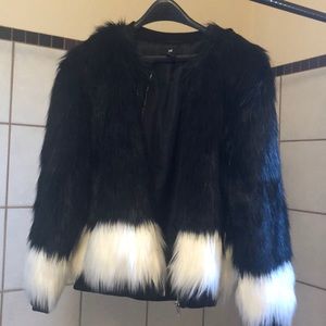 Faux fur coat